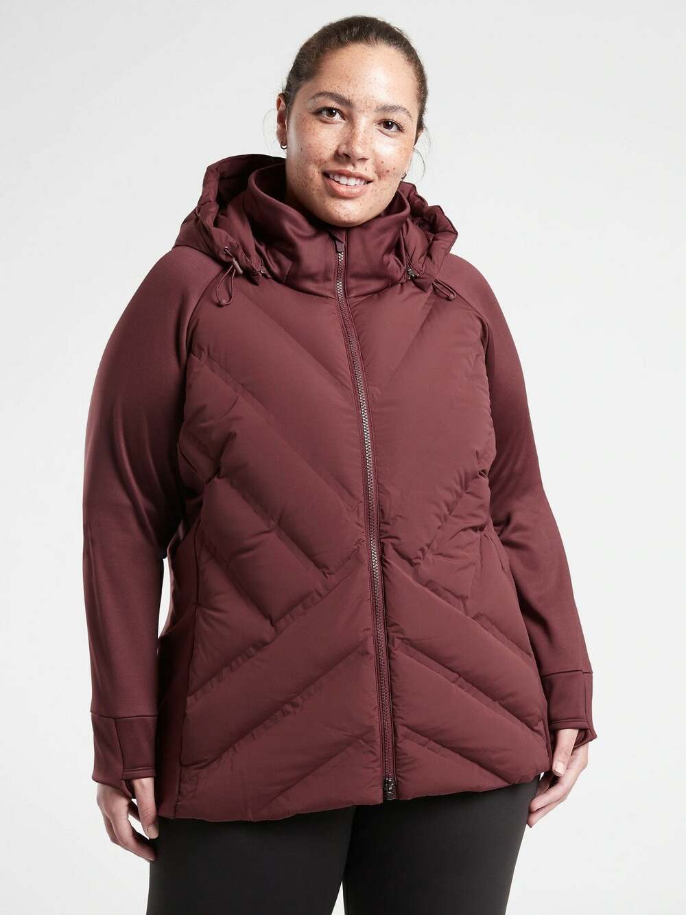 NWT Athleta Inlet Jacket, Decadent Chocolate SIZE 1X #982731 W0102